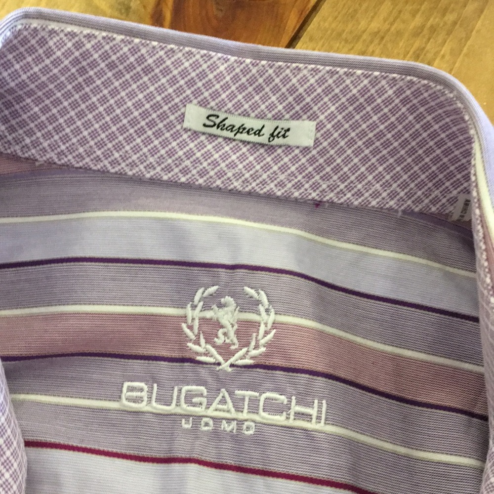 Men’s Dress Shirt NWT Bugatchi Size Large - Picture 5 of 6
